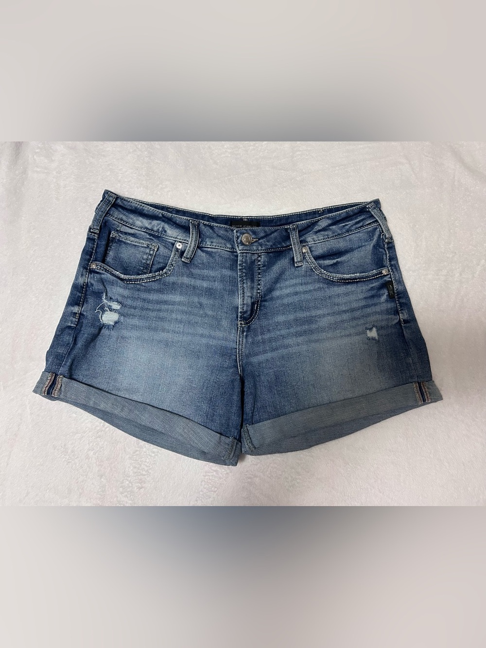Silver Jeans Co. Boyfriend Cuffed Jean Shorts